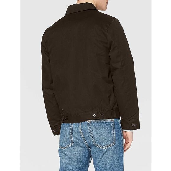 NWT Dickies Men's Lined Eisenhower Jacket Dark Brown Durable Workwear , Size M - Picture 4 of 5